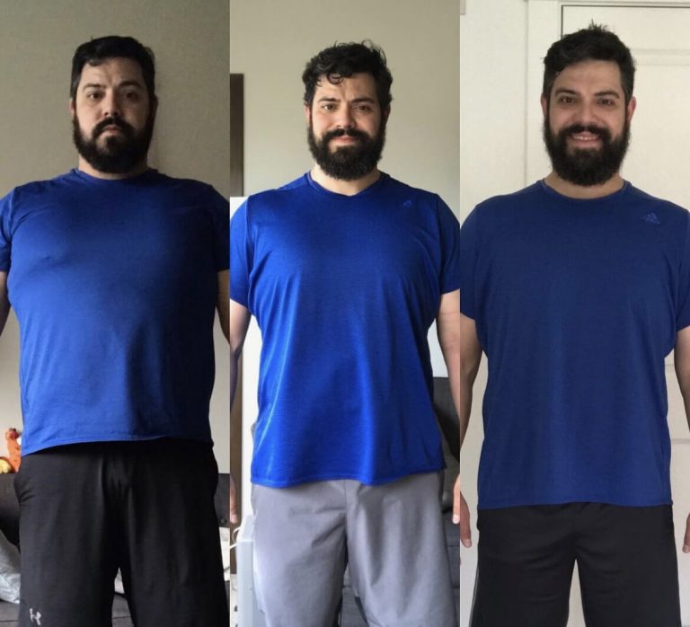 Client transformation before, during, and after wellness journey